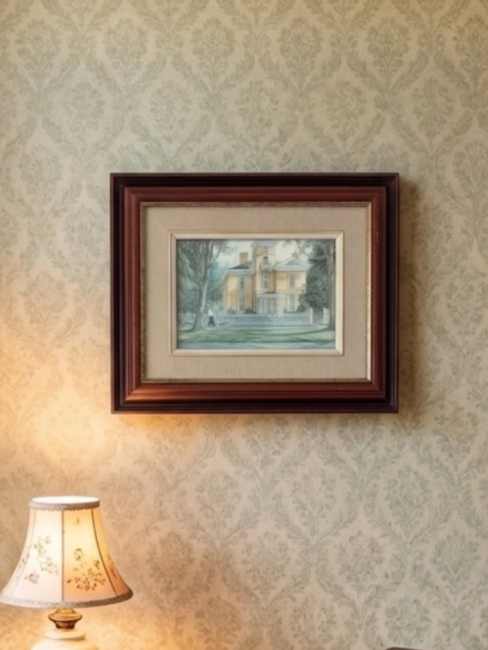 "The Rectory" by Canadian artist Trisha Romance 1986 Framed Art Print Grandma